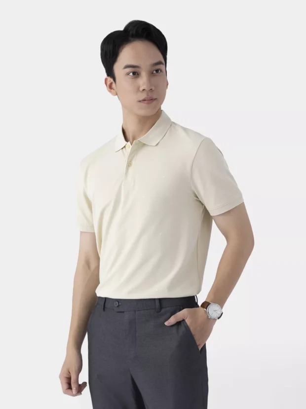 Áo Polo Nam Họa Tiết Hình Học Slimfit APC25076 - Hình ảnh 5