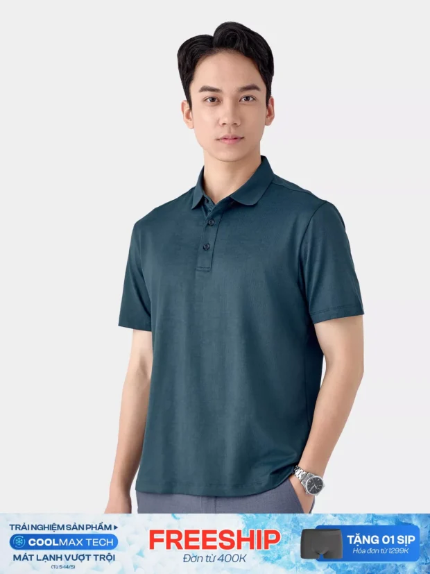 Áo Polo Thể Thao Nam Dệt Jacquard APC25015 - Hình ảnh 4