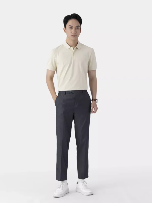 Áo Polo Nam Họa Tiết Hình Học Slimfit APC25076 - Hình ảnh 6