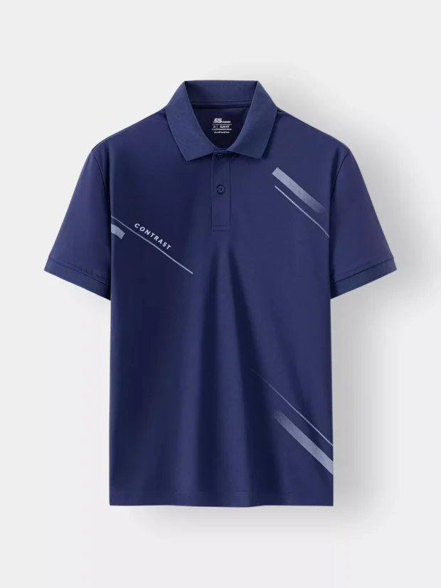 Áo Polo Nam Họa Tiết In Phom Slimfit APC24038 - Hình ảnh 2