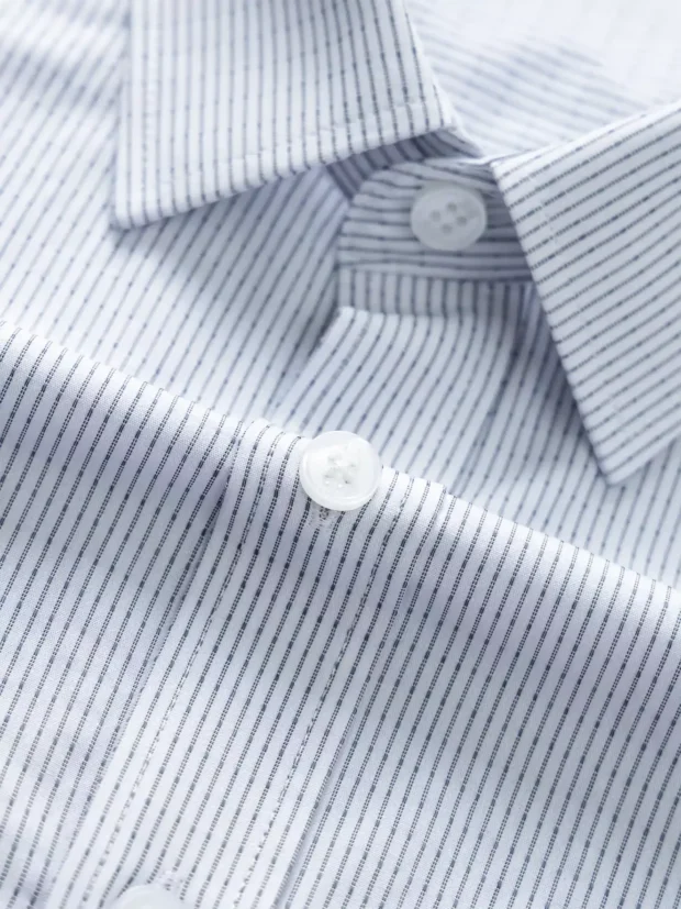 Áo Sơ Mi Nam Ngắn Tay Casual Kẻ Sọc ASC25010 - Hình ảnh 3