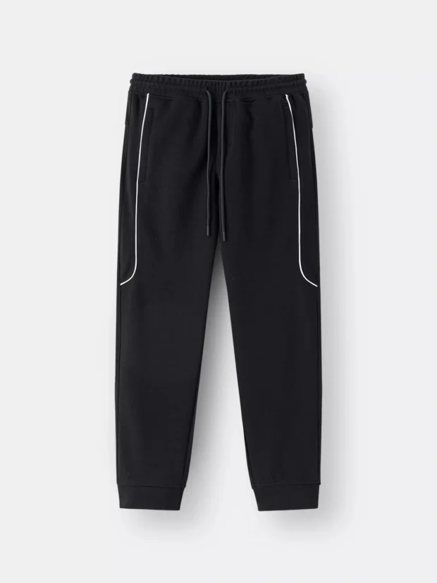 Quần Nỉ Nam Cạp Chun Phối Line Nổi Slimfit BQNI24020 - Hình ảnh 5