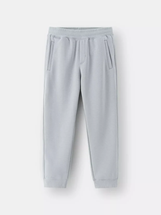 Quần Nỉ Nam Trơn Cạp Chun Phom Slimfit BQNI24026
