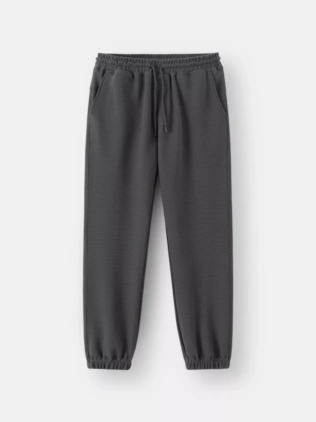 Quần Nỉ Nam Trơn Vải Hiệu Ứng Casual QNI24004