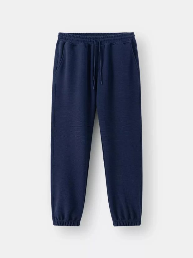 Quần Nỉ Nam Trơn Vải Hiệu Ứng Casual QNI24004 - Hình ảnh 4