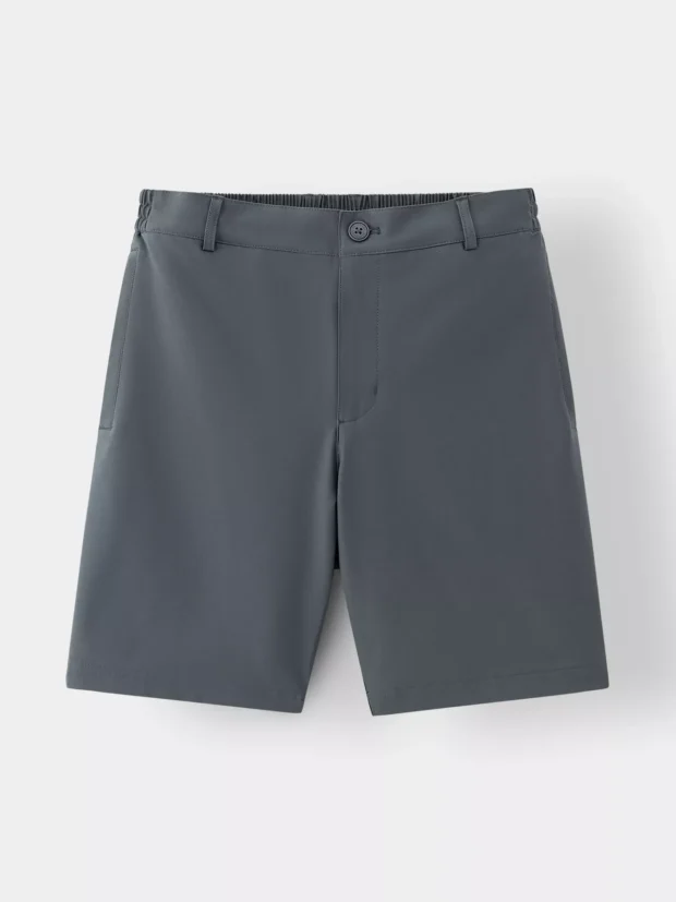 Quần Short Thể Thao Nam Cạp Cúc Phối Chun Trơn QST25015