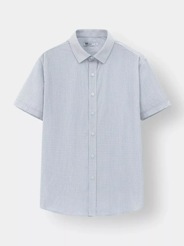 Áo Sơ Mi Nam Ngắn Tay Casual Kẻ Sọc ASC25010