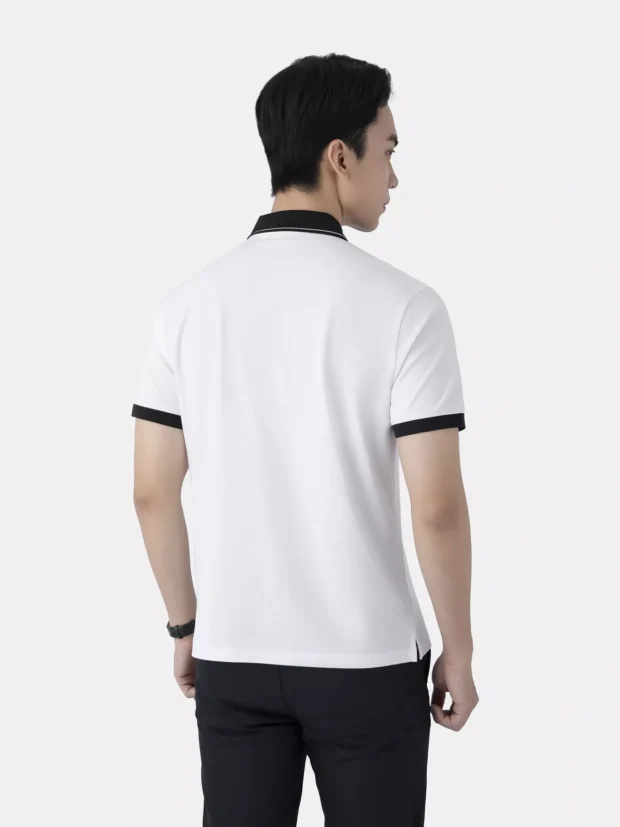 Áo Polo Nam Phối Cổ In Chữ Phom Slimfit APC25122 - Hình ảnh 8
