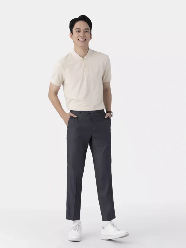 Áo Polo Nam Họa Tiết Hình Học Slimfit APC25076 - Hình ảnh 7